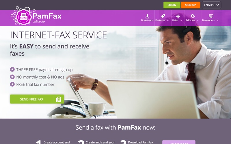 PamFax online fax service