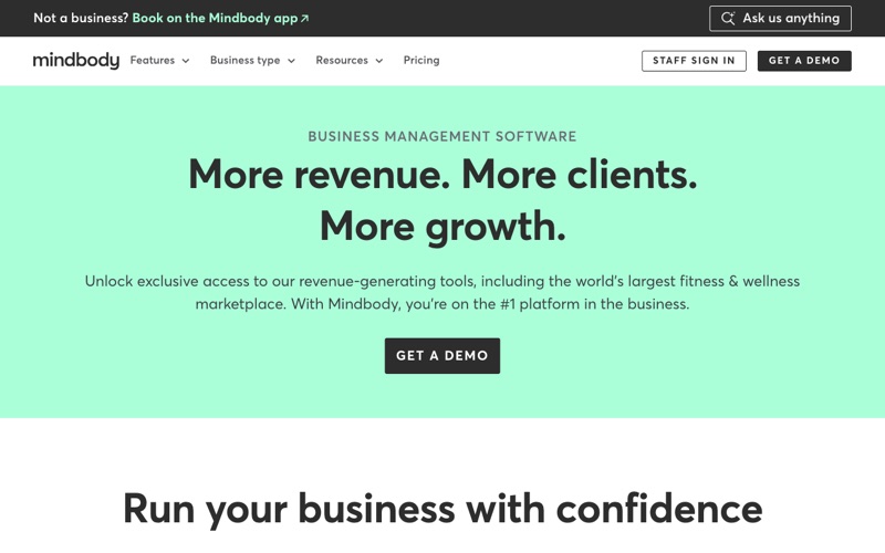 Mindbody gym management software