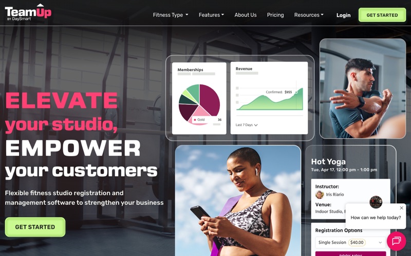 TeamUp gym management software
