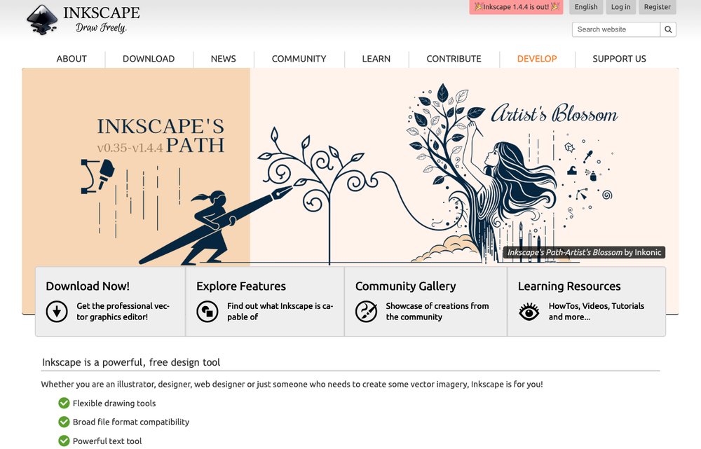 Inkscape screenshot