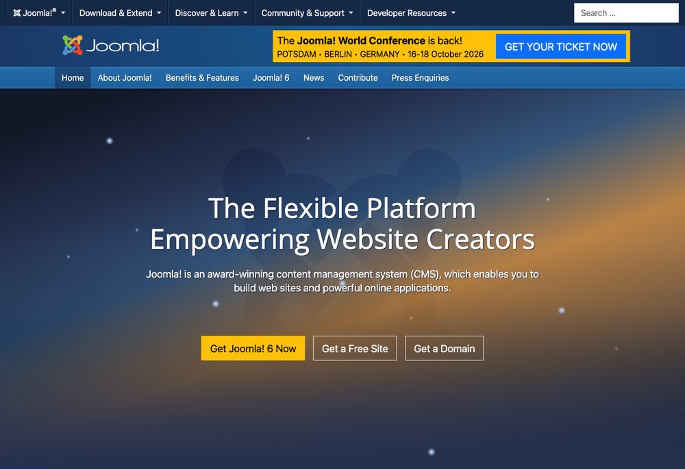 Official Joomla CMS website