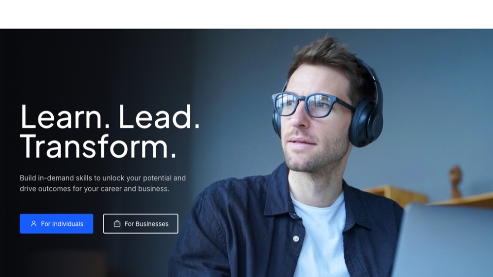 Udacity homepage screenshot