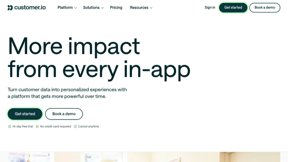 Customer.io website