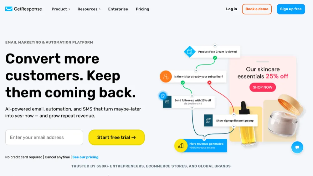 GetResponse website