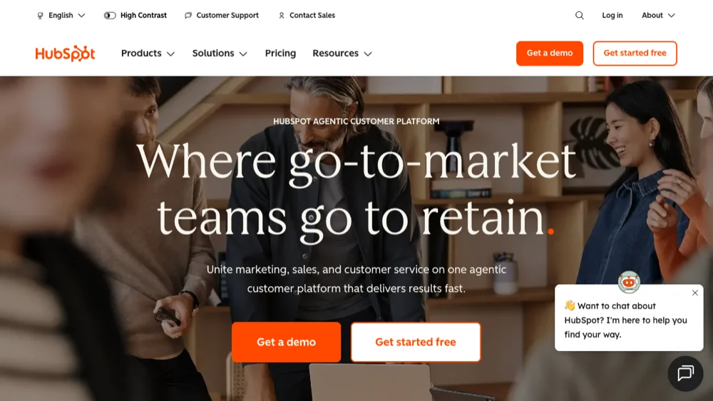 HubSpot Marketing Hub website
