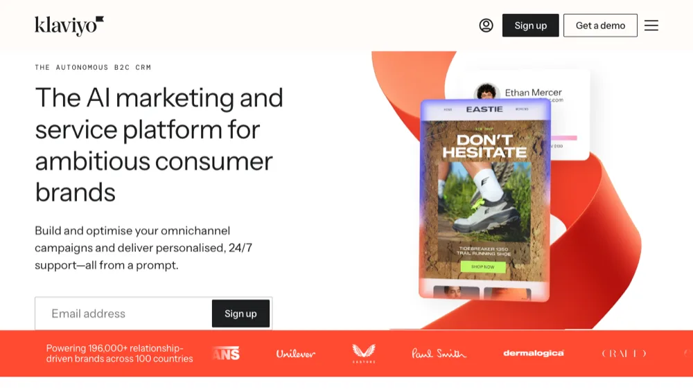 Klaviyo website