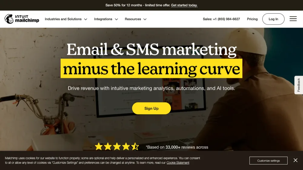Mailchimp website
