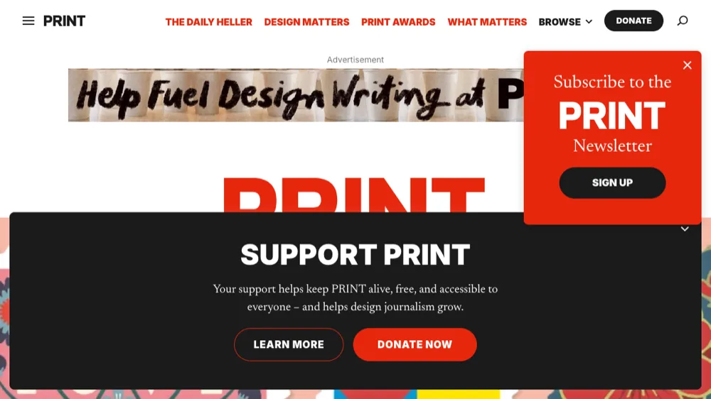 PRINT magazine website
