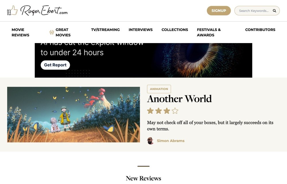 RogerEbert.com homepage