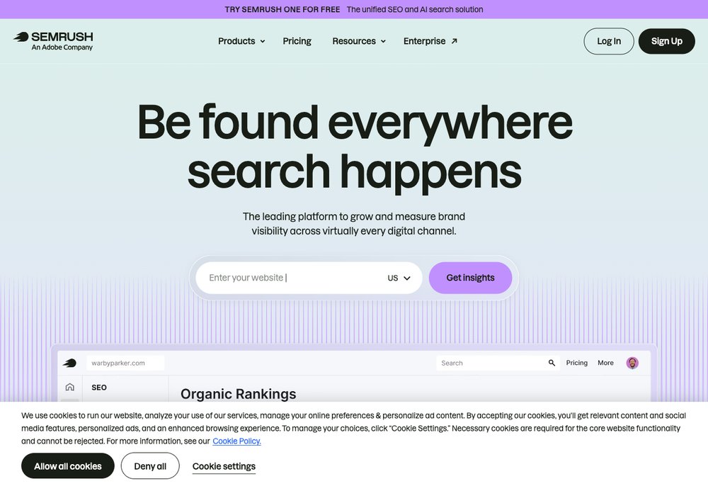 Semrush SEO and marketing toolkit