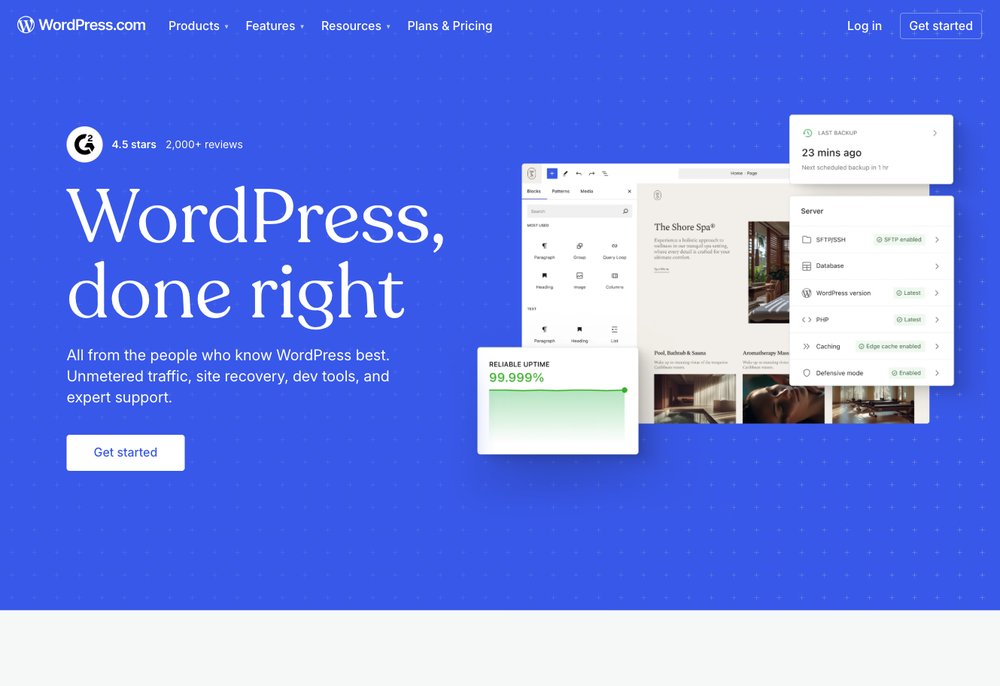 WordPress content management system