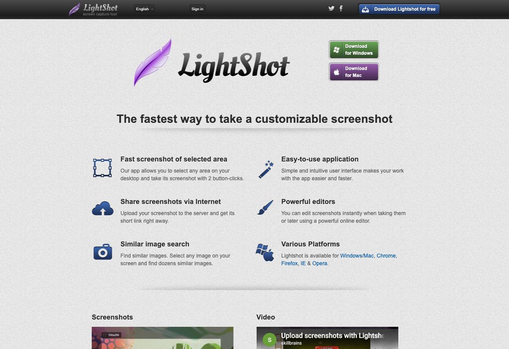 Lightshot quick screenshot tool