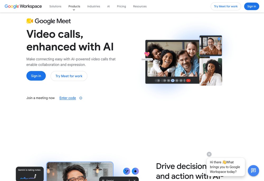 Google Meet video conferencing