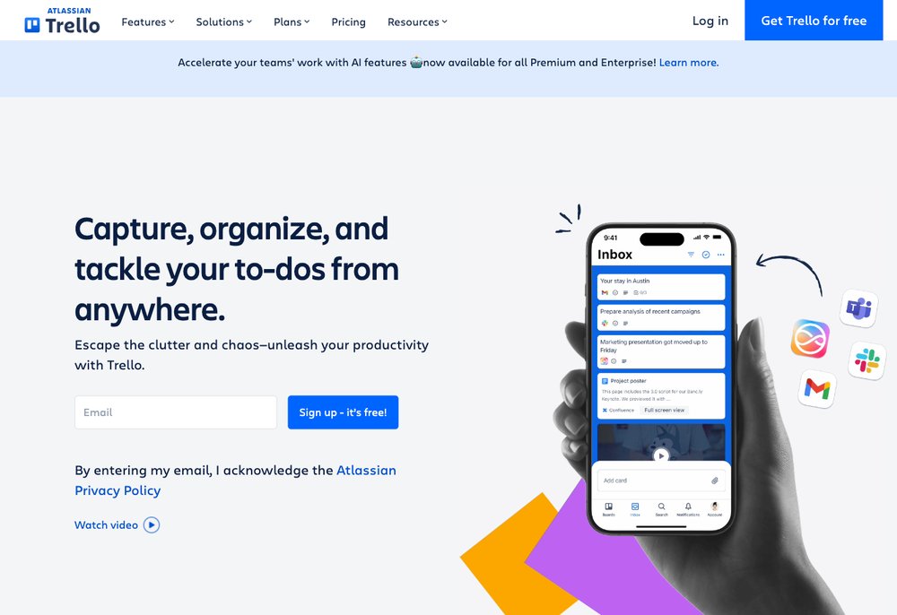 Trello boards for team collaboration