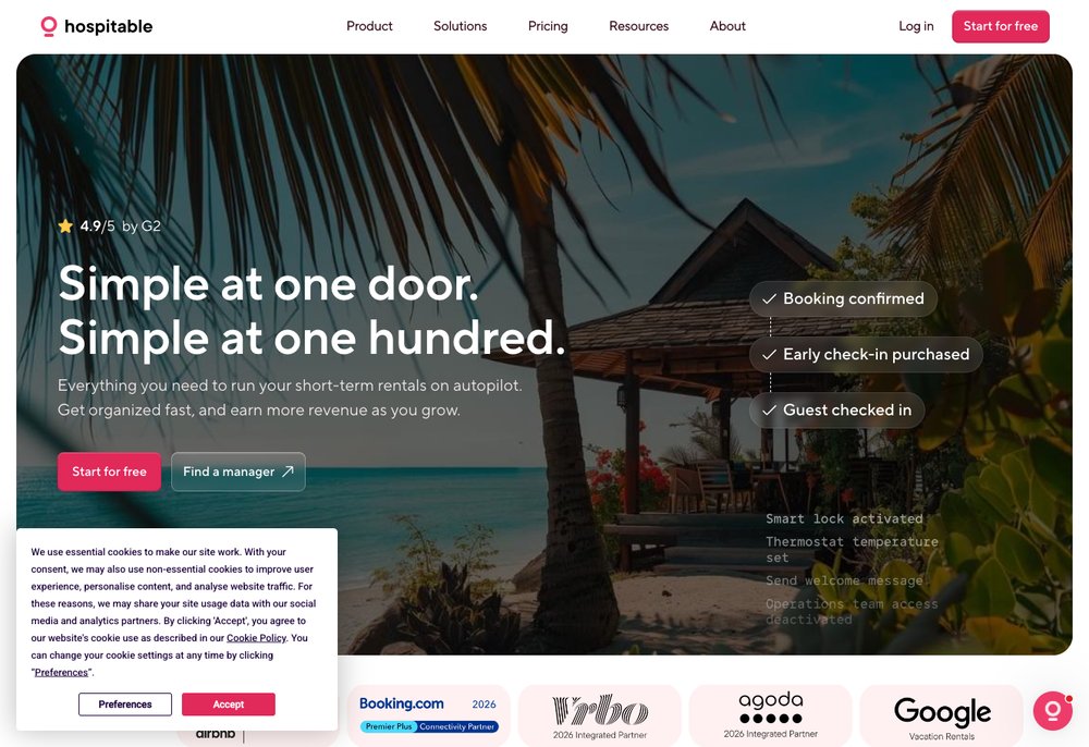 Hospitable automation app for Airbnb and Vrbo hosts