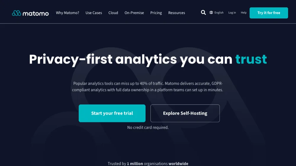 Matomo analytics website