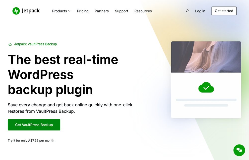 Jetpack VaultPress Backup screenshot
