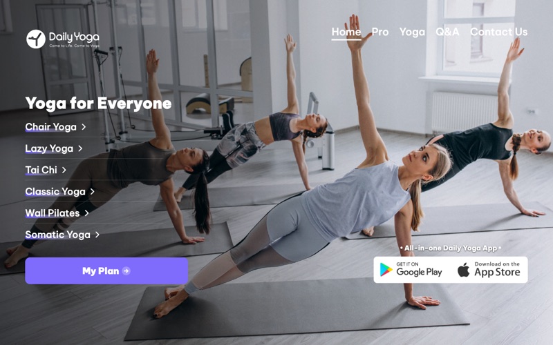 Daily Yoga yoga app screenshot