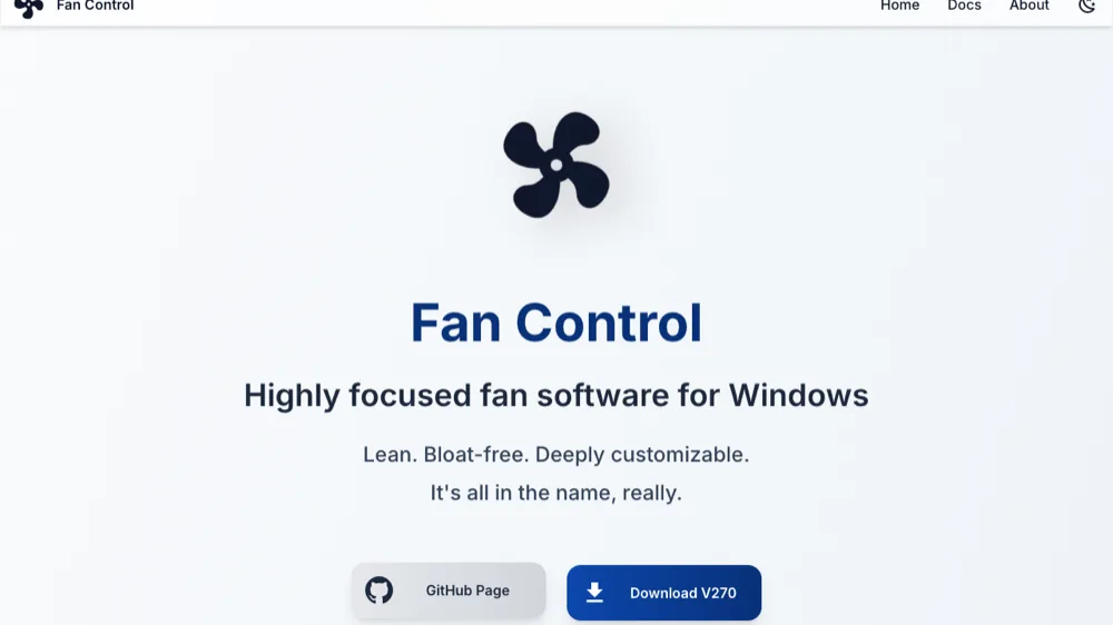 FanControl by Rem0o, the free open-source fan control app for Windows