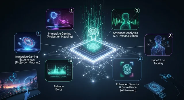 Casino tech: Modern technology representing innovation in the casino industry.