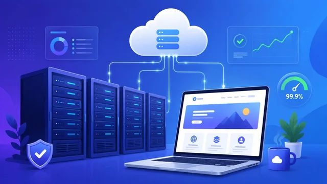 Best website hosting services for 2026 — servers, cloud and a website dashboard
