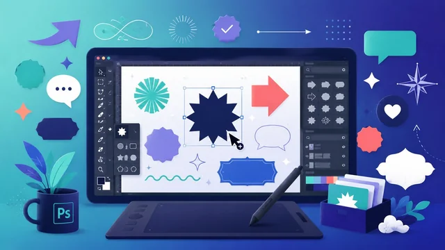 Free Photoshop custom shapes for graphic designers
