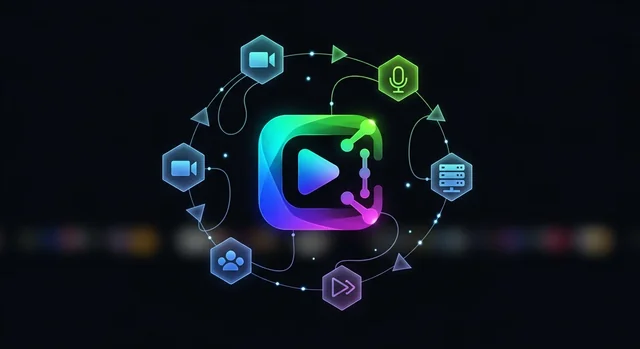 Professional streaming setup with multiple monitors displaying live streaming software interfaces fo