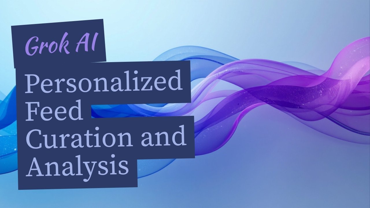Grok AI personalized timeline curation — algorithmic feed filtering visualization