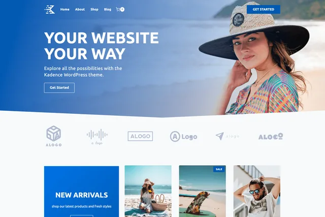 Kadence WordPress photography theme screenshot