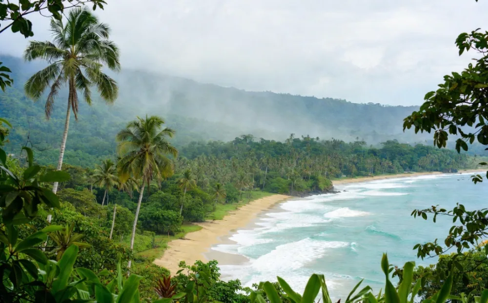 A Costa Rica beach where lush rainforest meets turquoise sea — a top adventure destination