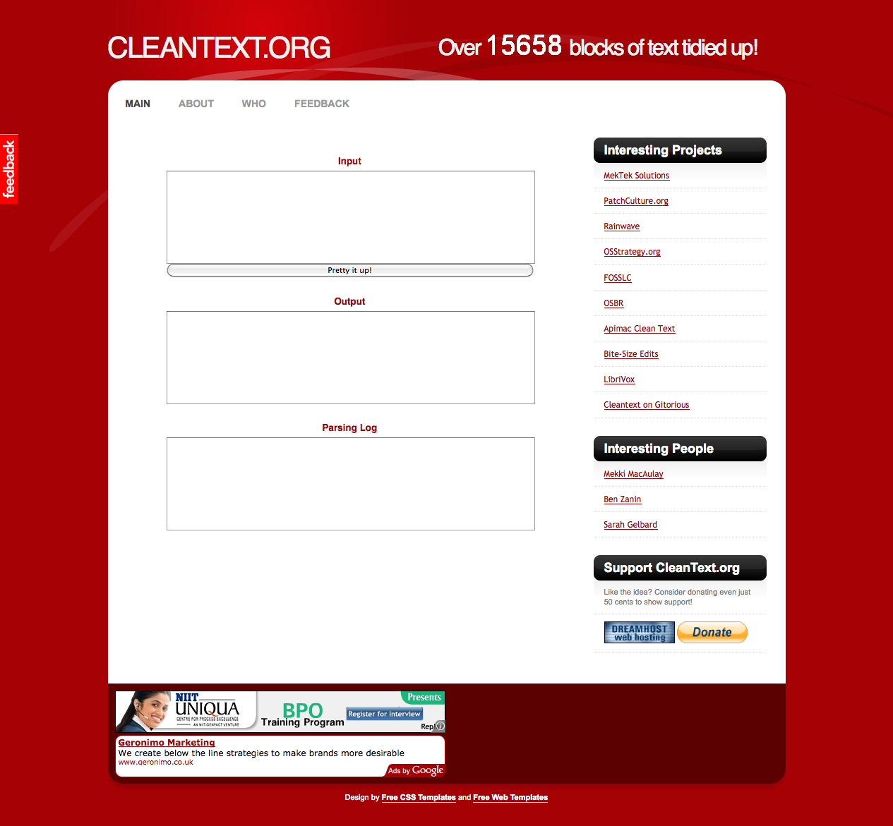 CleanText.org - Keep it Clean