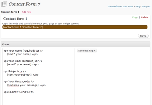 contact forms