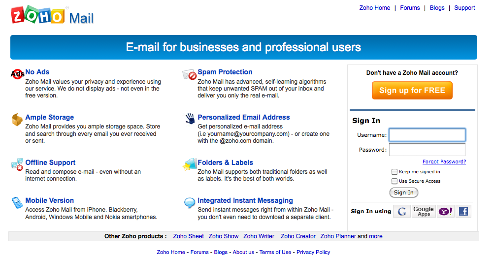 alternative to gmail