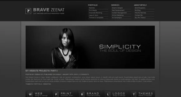 20 High Quality Black Color Wordpress Themes For Free Download