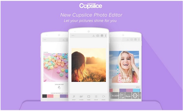 Screenshot of Cupslice Photo Editor
