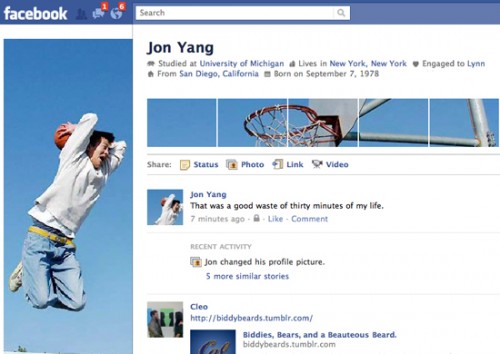 Facebook Profile Page Design