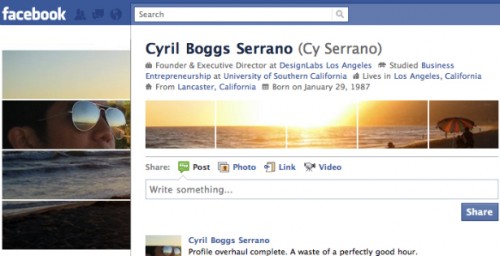 Facebook Profile Page Design