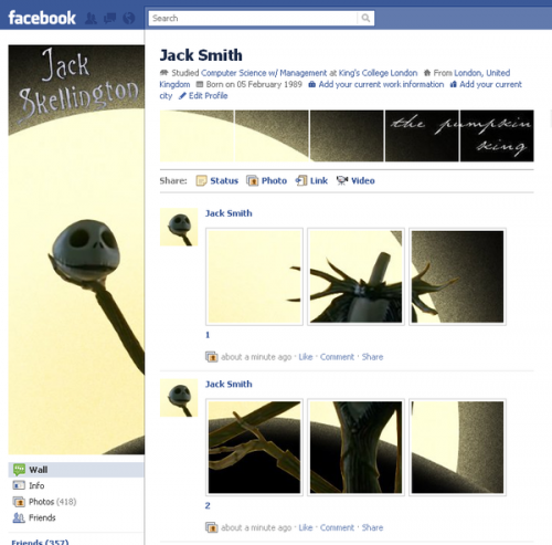 Facebook Profile Page Design