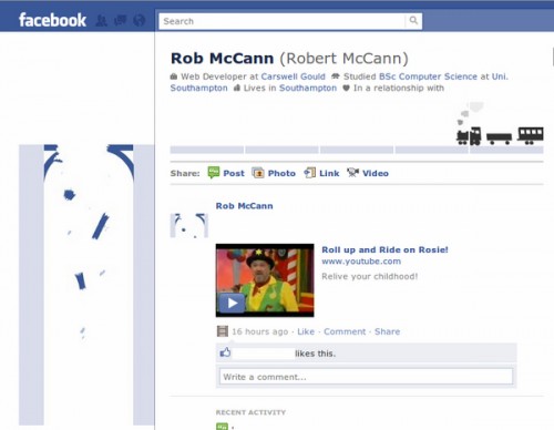 Facebook Profile Page Design