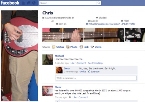 Facebook Profile Page Design