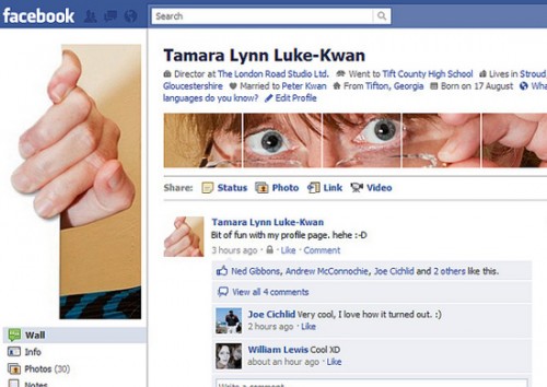 Facebook Profile Page Design
