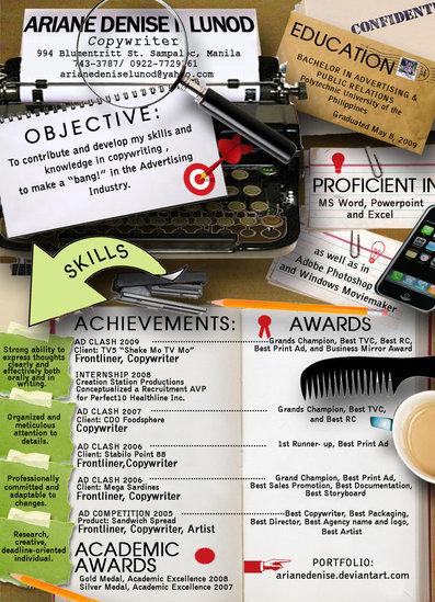 Creative Resume by Ariane Denise