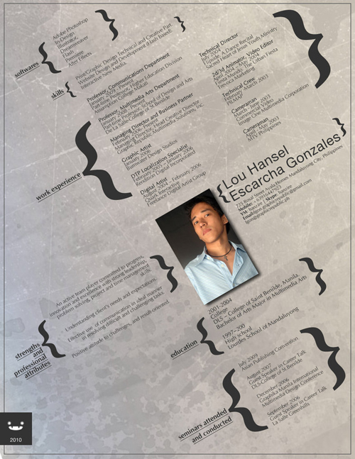 Creative Resume by Tenbiscuits
