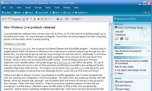 windows live writer 20+ Essential Tools and Applications For Bloggers