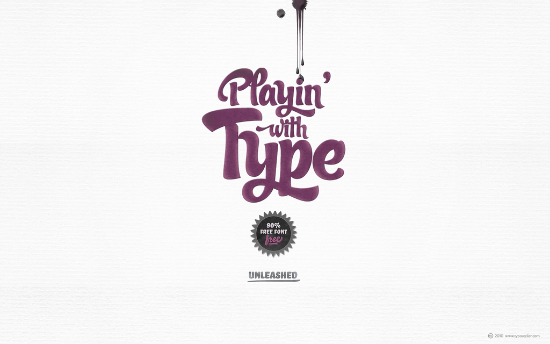 Playing With Type Wallpaper