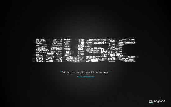 Music Typo Wallpaper