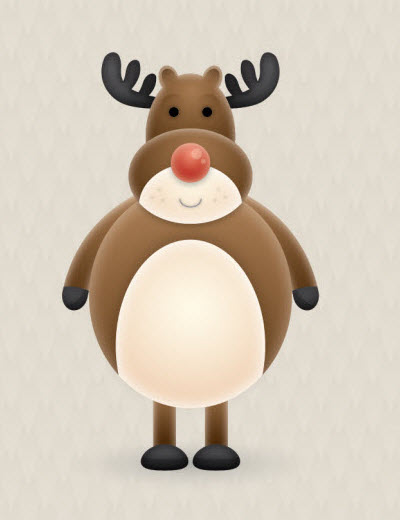 reindeer character 35 (More) Adobe Illustrator Cartoon Character Tutorials