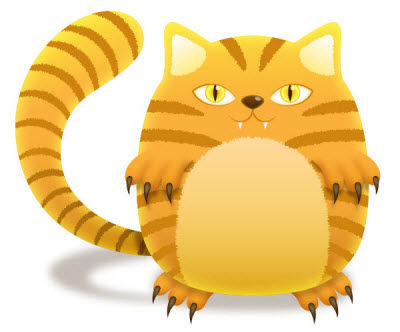 stripped cat 35 (More) Adobe Illustrator Cartoon Character Tutorials
