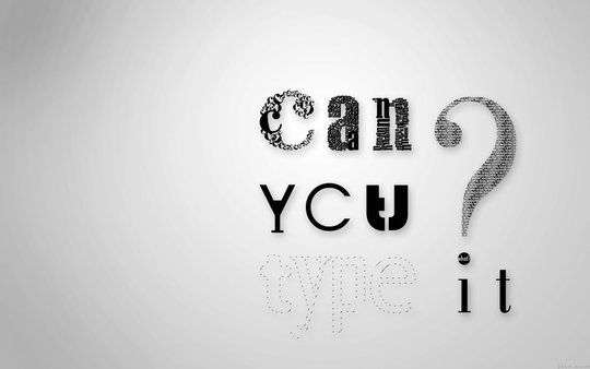 Wallpaper: JohwMatos - can you type it?