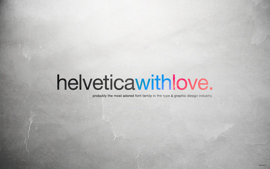 Wallpaper: allonlim - Helvetica with Love
